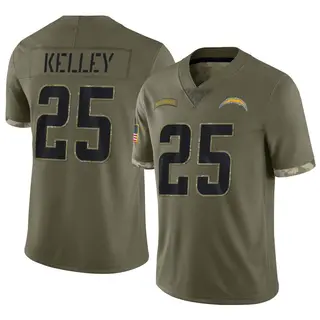 Joshua Kelley Men's Nike White Los Angeles Chargers Custom Game Jersey Size: Small