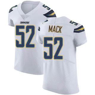 Men's Nike Khalil Mack White Los Angeles Chargers Game Jersey Size: Extra Large