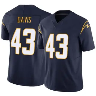 Michael Davis Los Angeles Chargers Game-Used #43 Royal