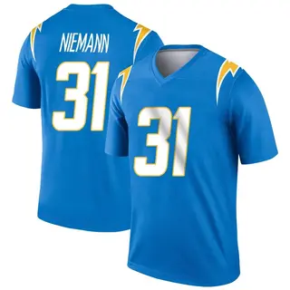 Nick Niemann Youth Nike Navy Los Angeles Chargers Alternate Custom
